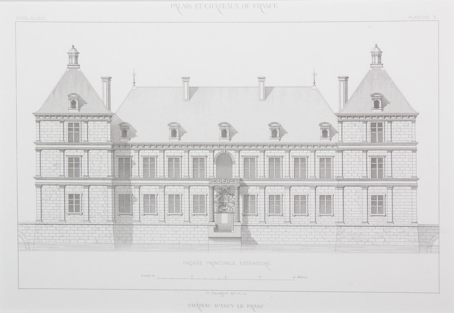 Claude Sauvageot, (French, 19th Century), originally published in the late 1860's, the group comprises: Vol.1 PL-XXVIII Planche 2 Chate