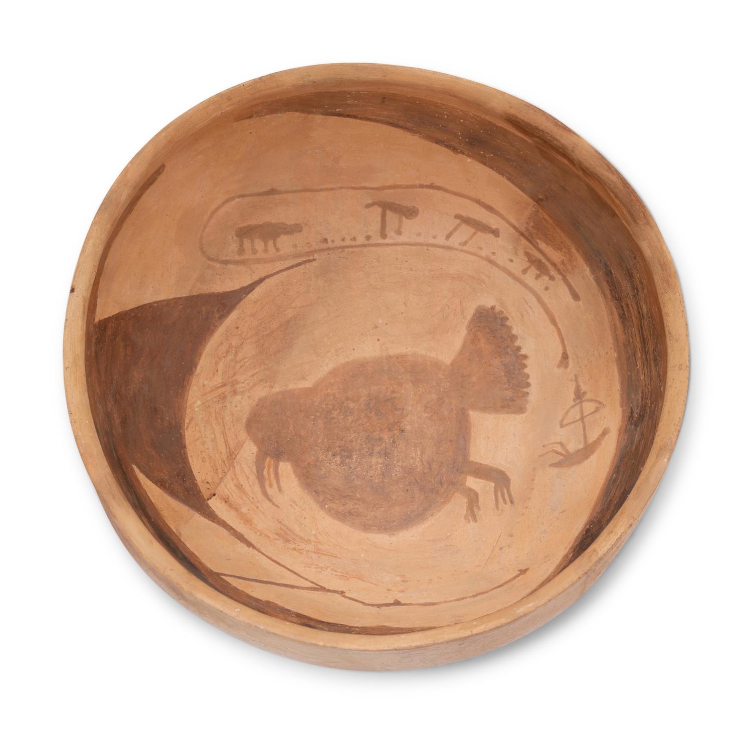 Jeddito Pictorial Pottery Bowl