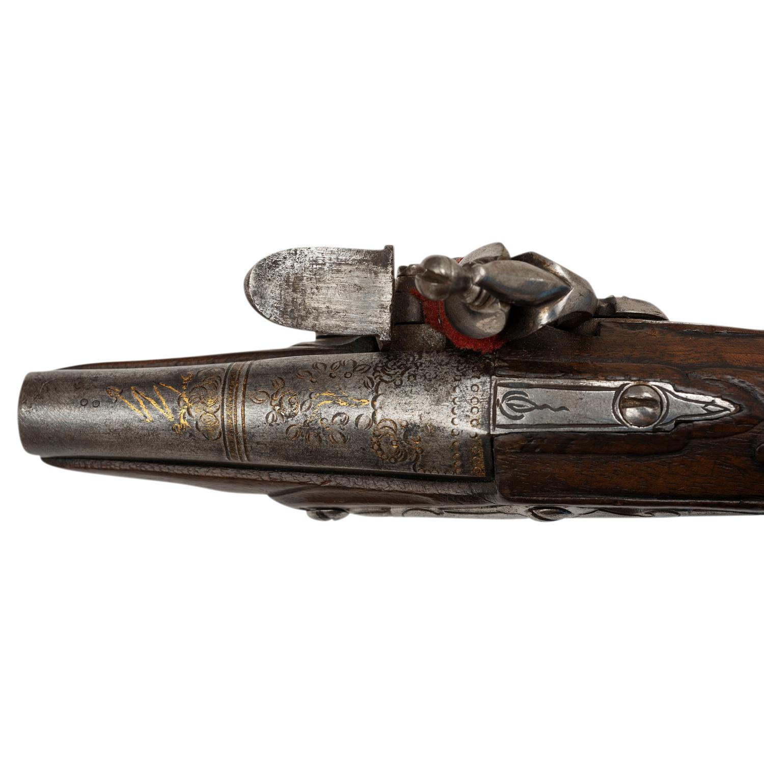 19th Century Flintlock Pocket Pistol and a Modern Percussion Derringer