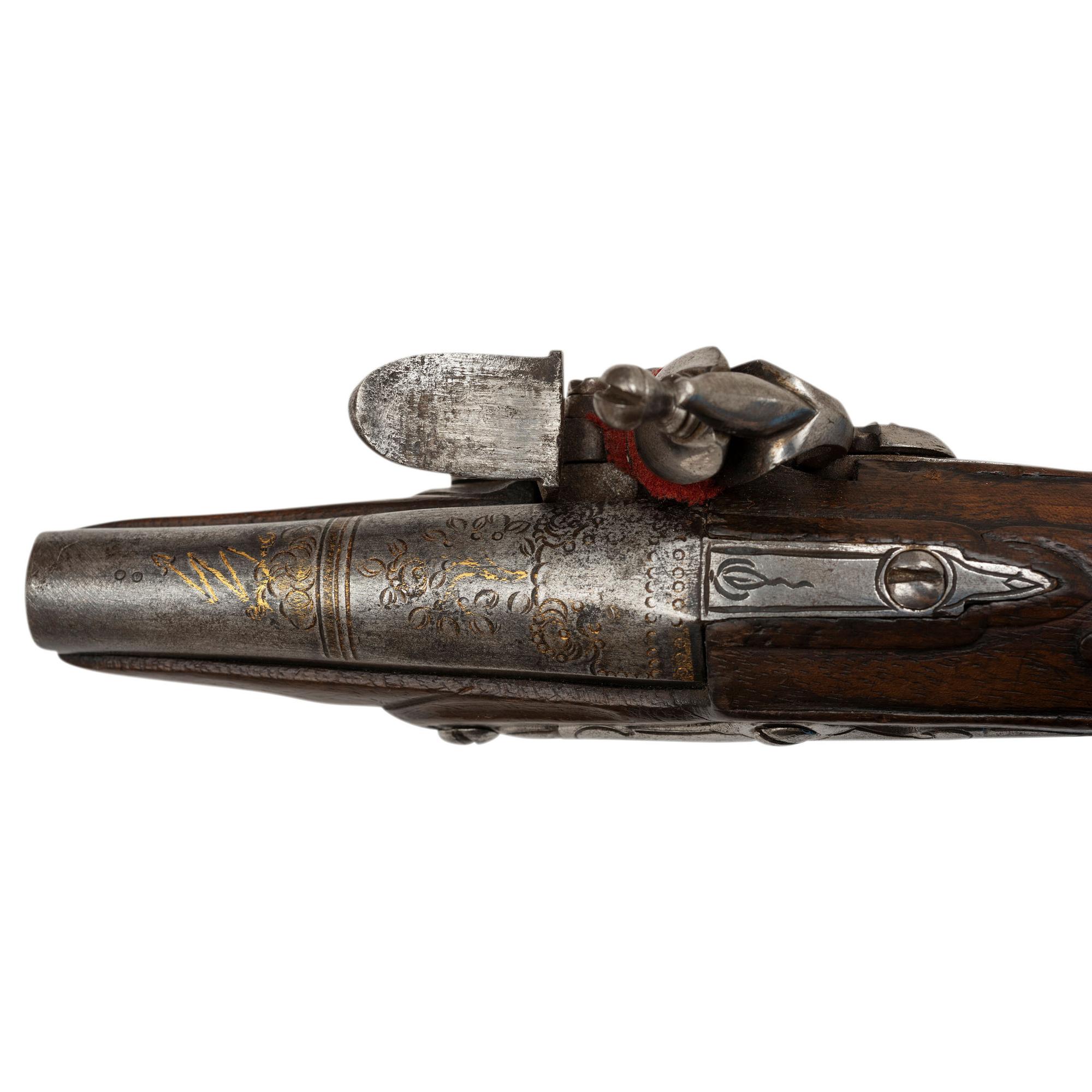 19th Century Flintlock Pocket Pistol and a Modern Percussion Derringer