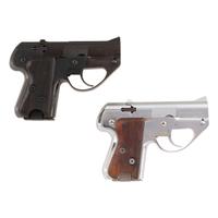 *Extremely Rare Blue & Nickel Pair of Semmerling LM-4 Pistols #200 & #200A in Display Case