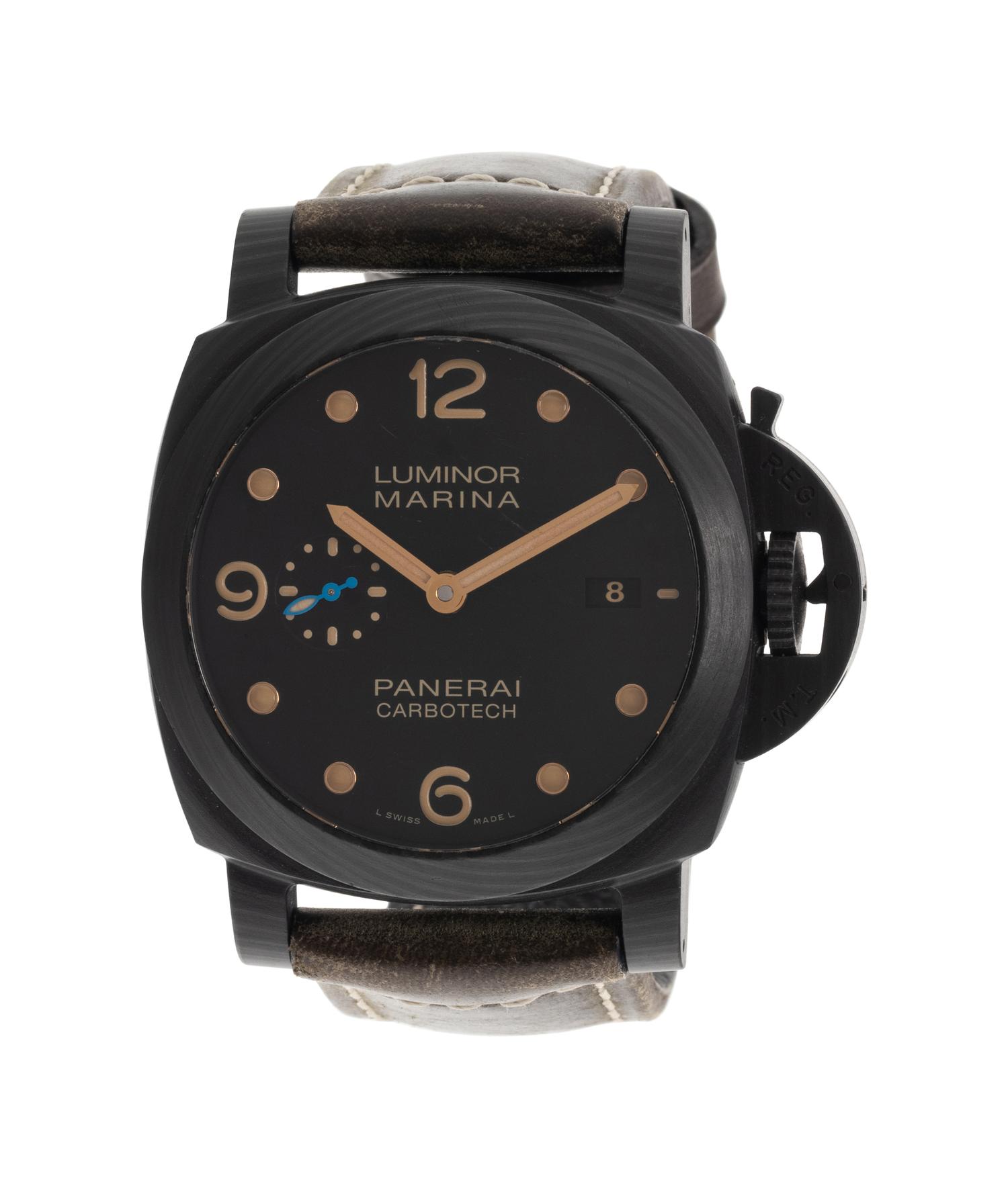 PANERAI, REF. PAM00661 TITANIUM 'LUMINOR MARINA' CARBOTECH WRISTWATCH