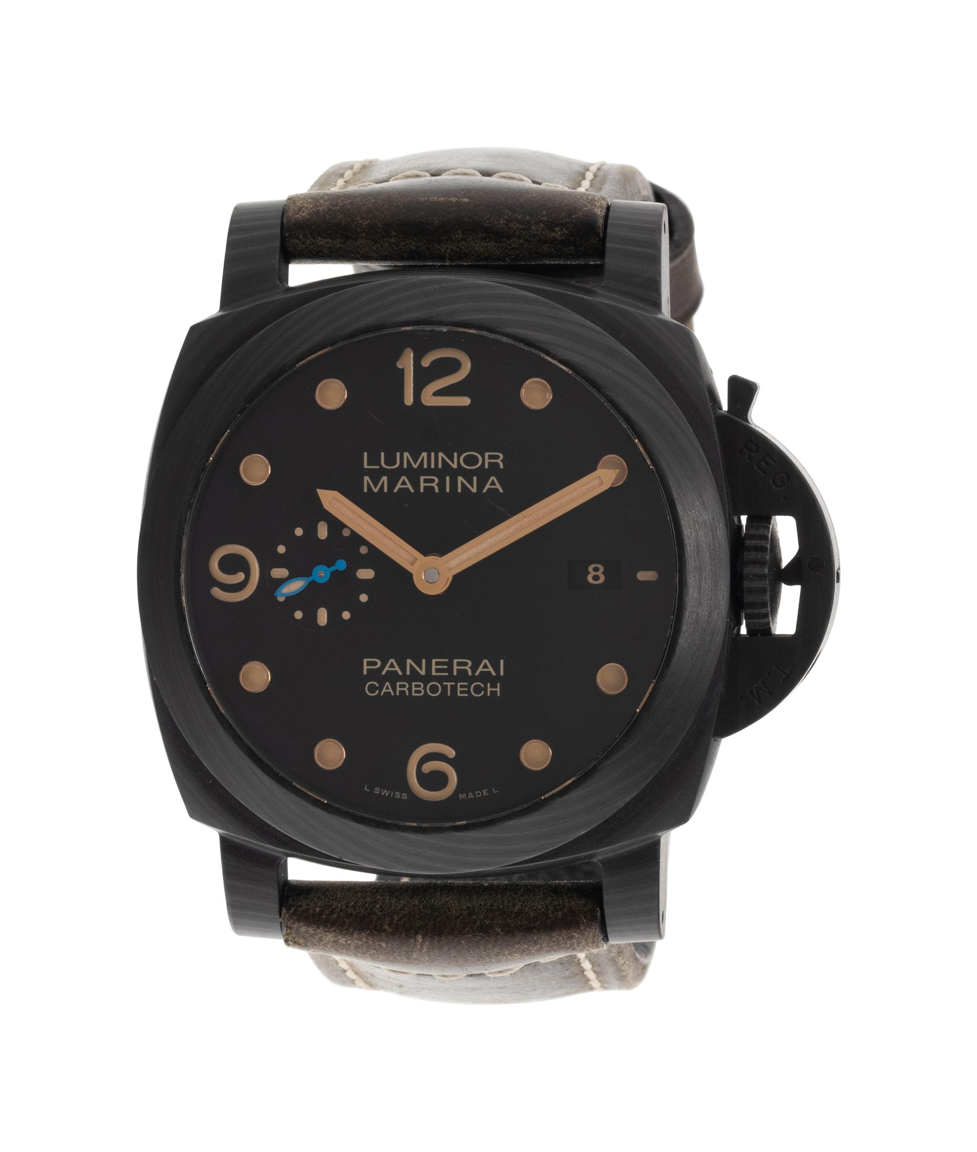 PANERAI, REF. PAM00661 TITANIUM 'LUMINOR MARINA' CARBOTECH WRISTWATCH