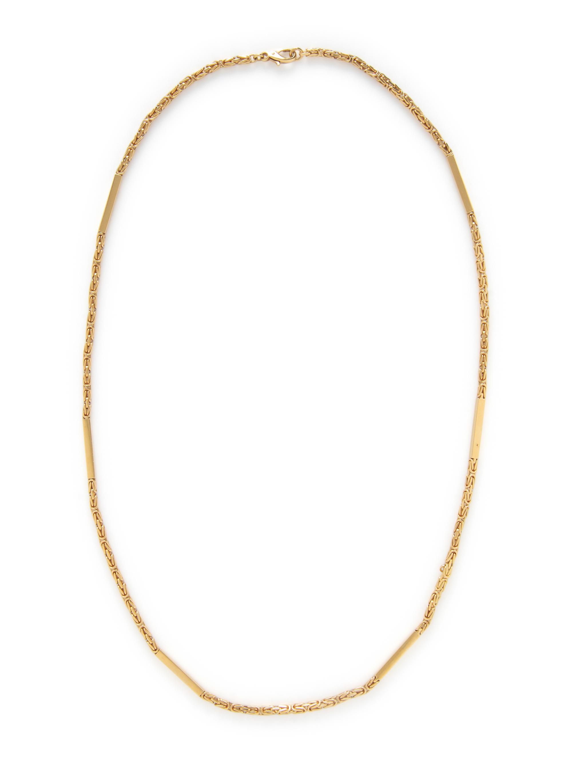 GUCCI, YELLOW GOLD LONG CHAIN NECKLACE