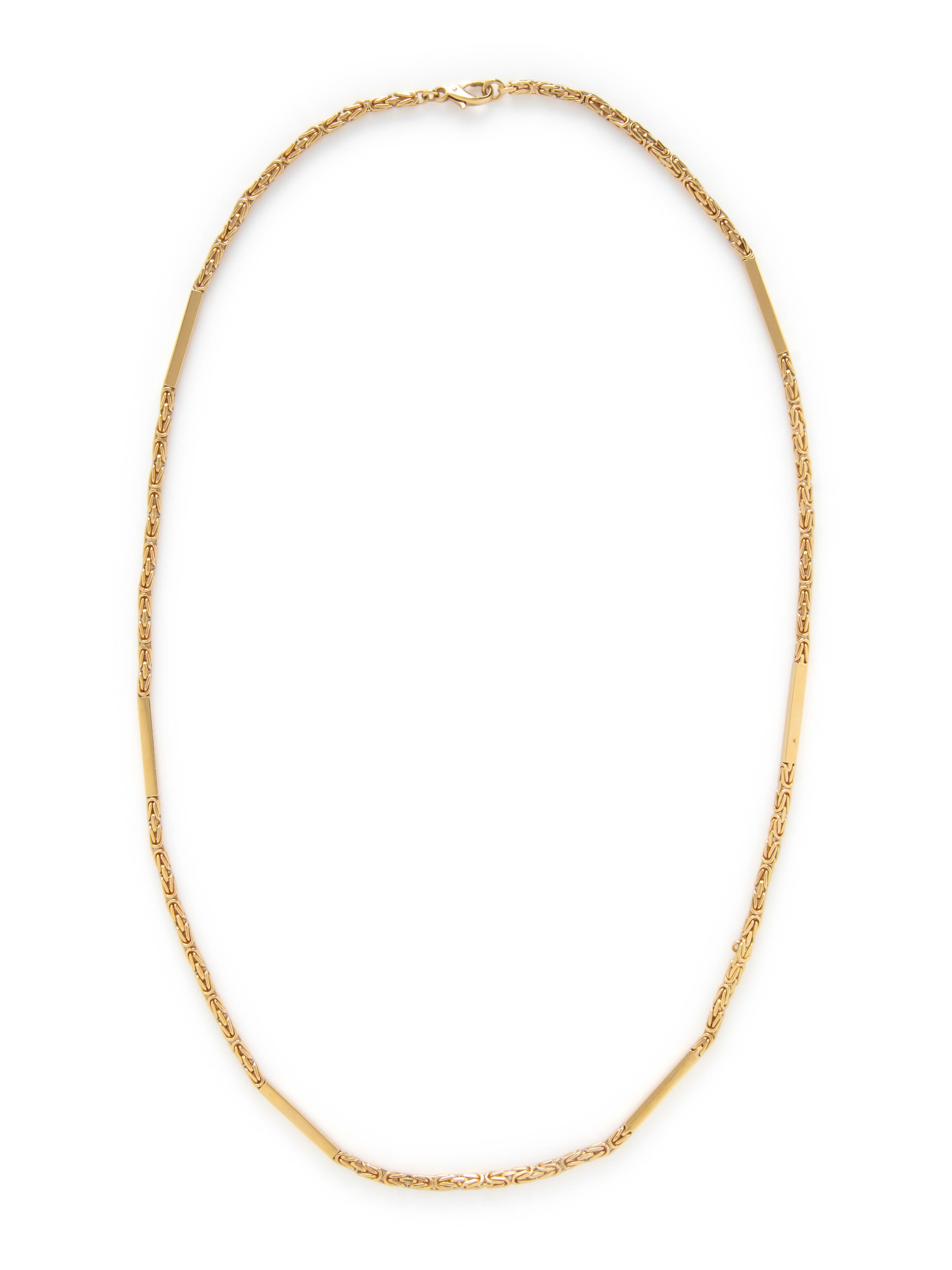 GUCCI, YELLOW GOLD LONG CHAIN NECKLACE