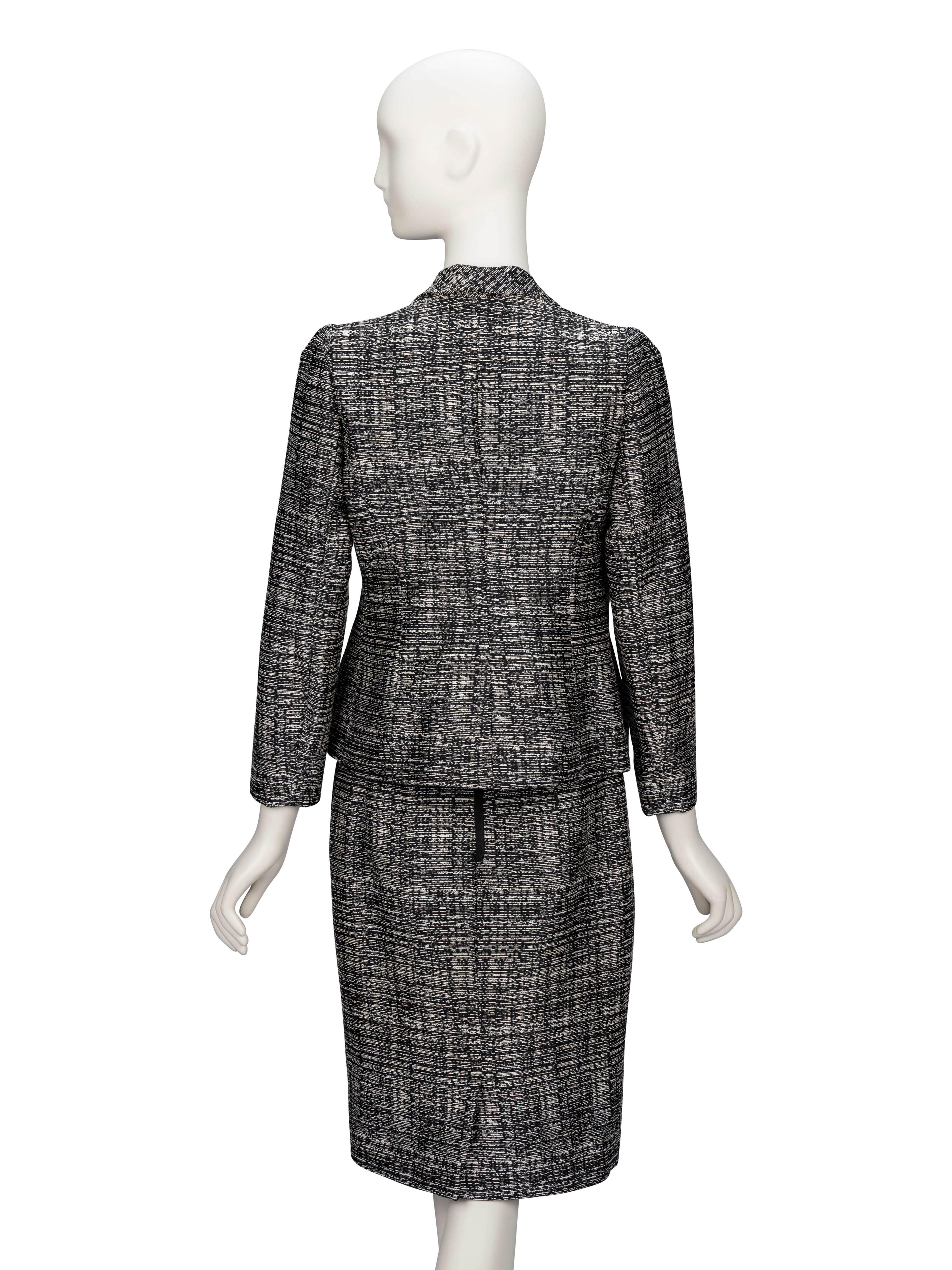Valentino, Bouclé Tweed Skirt Suit