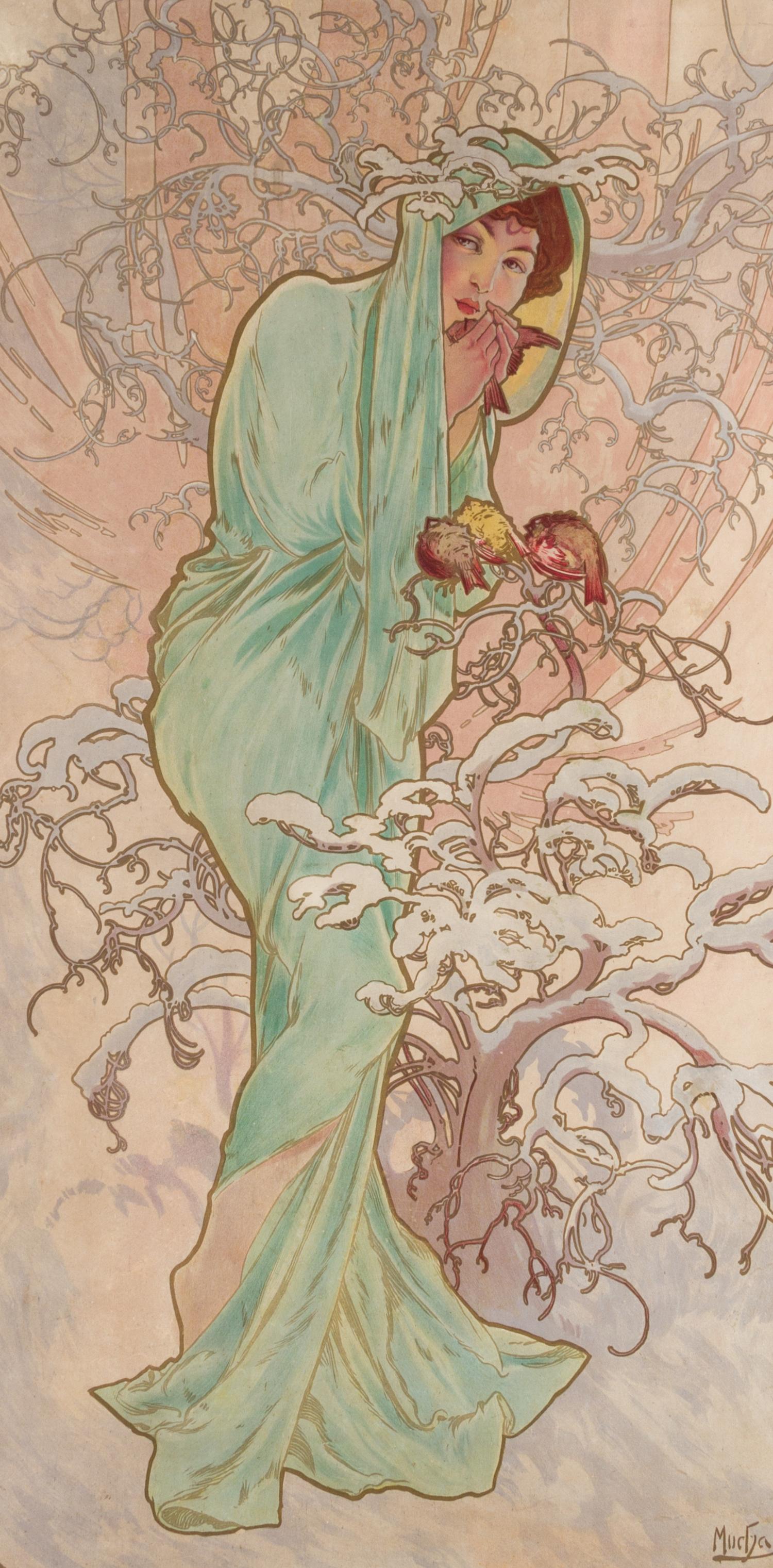Alphonse Mucha, (Czech, 1860-1939), Les quatres saisons, c. 1896