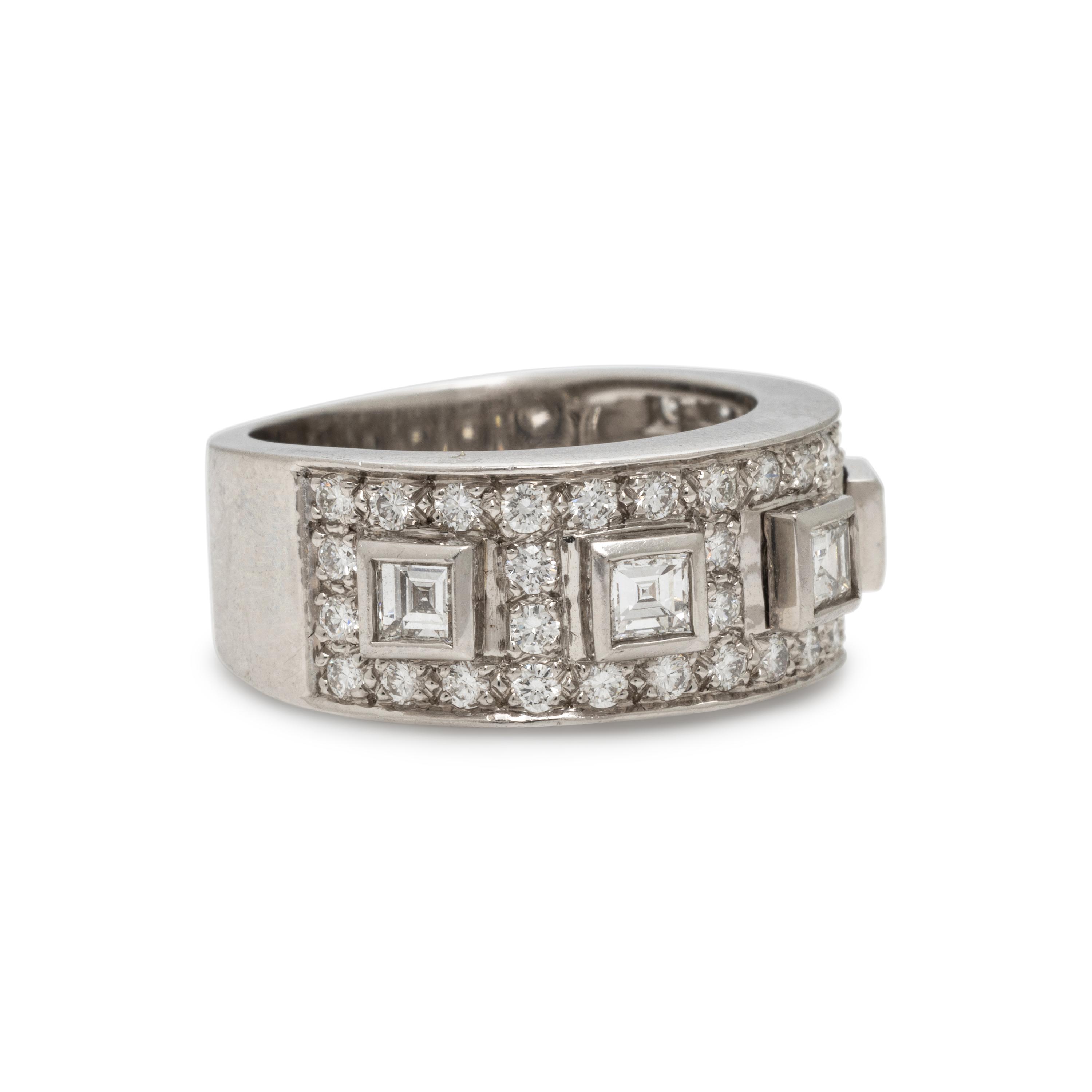 Platinum and Diamond Ring