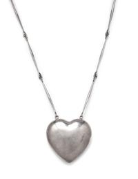 A Sterling Silver Heart Necklace, Astrid Fog for Georg Jensen,