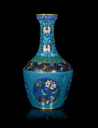 A Chinese Cloisonné Enamel Vase