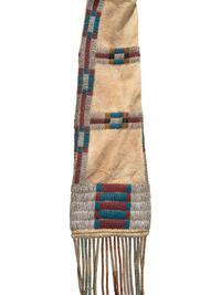Arapaho Beaded Hide Tobacco Bag