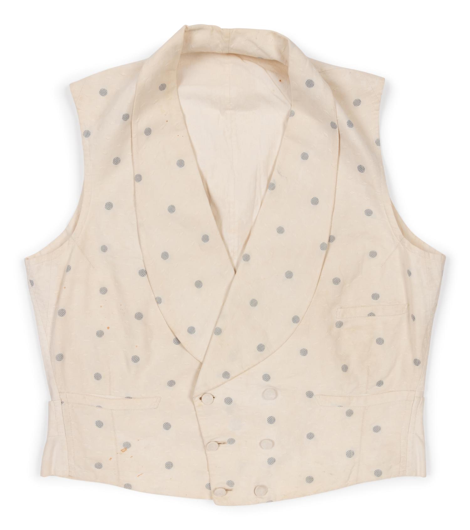 Three Men's 19th Century Waistcoats/Vests, 1840-60