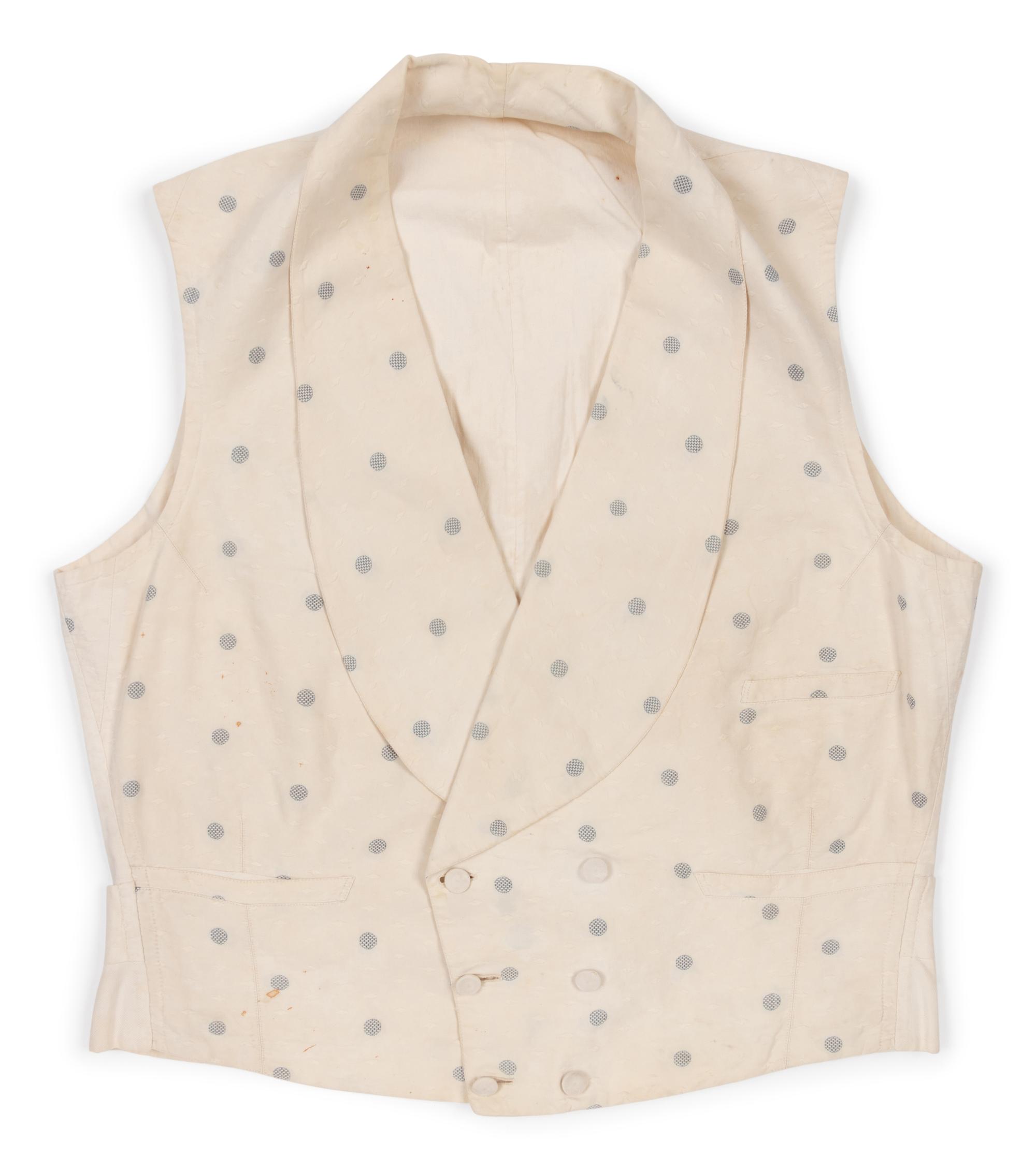 Three Men's 19th Century Waistcoats/Vests, 1840-60