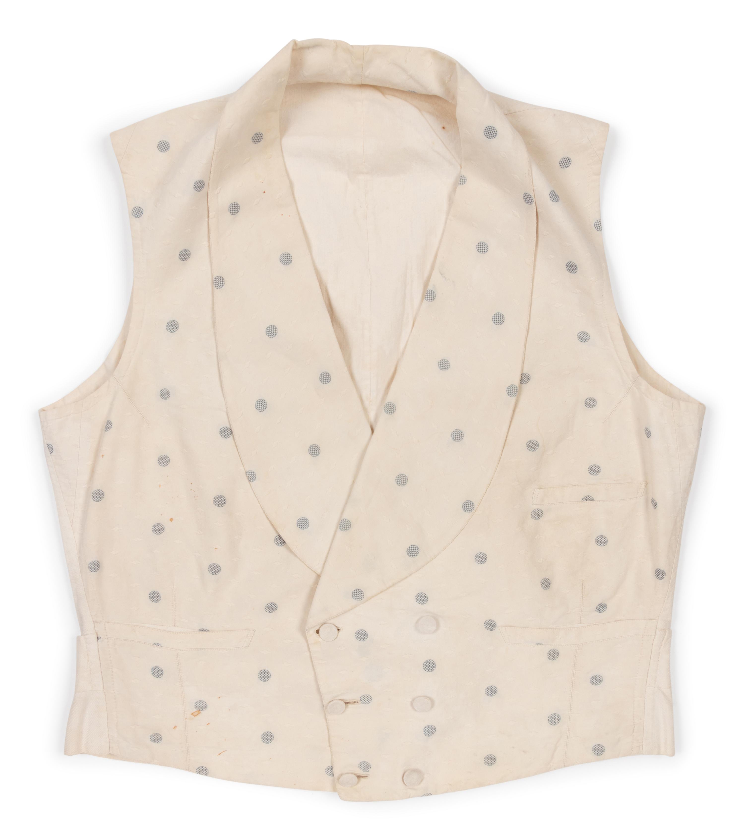 Three Men's 19th Century Waistcoats/Vests, 1840-60