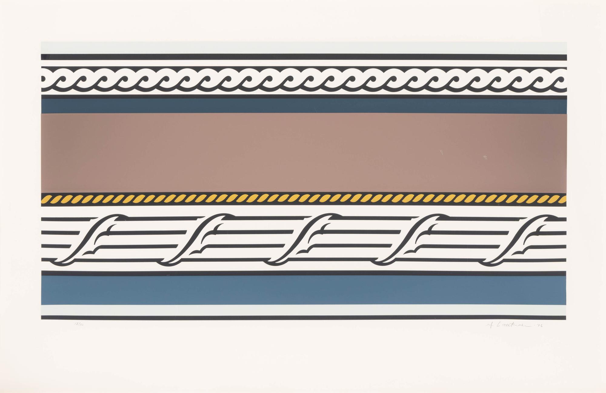 Roy Lichtenstein (American, 1923–1997) — Entablature IV , 1976