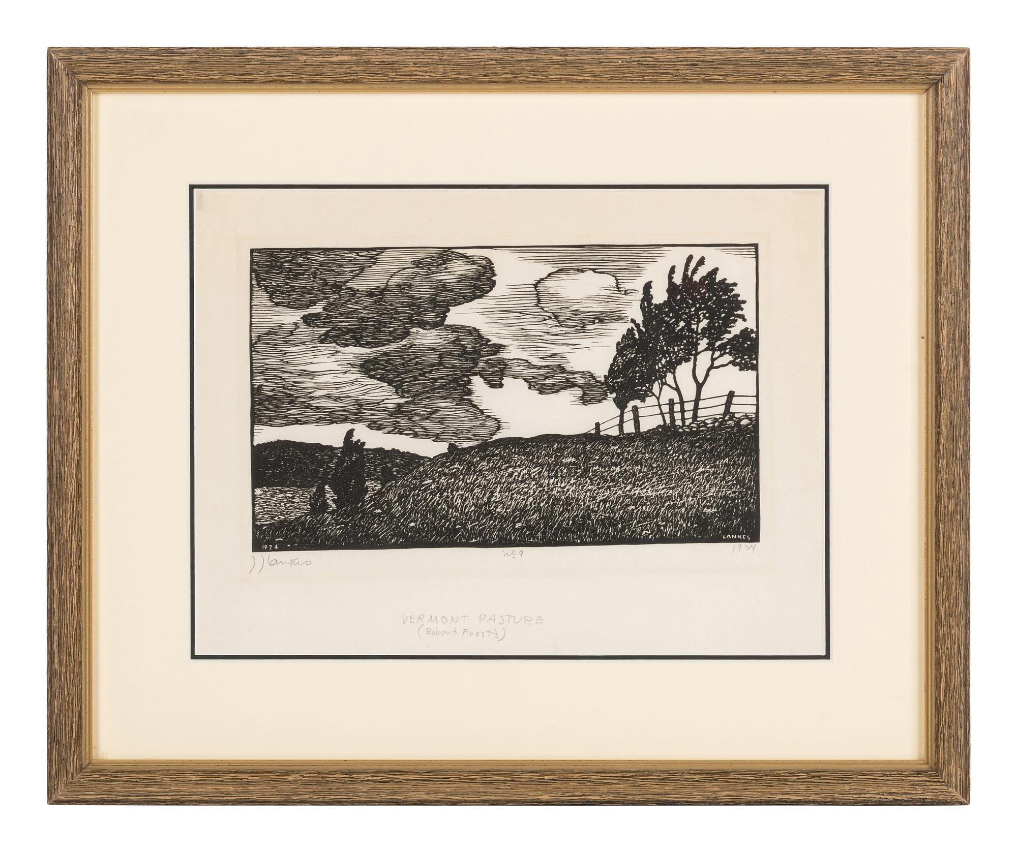 [FROST, Robert (1874-1963)] -- A group of 5 prints and posters related to Robert FROST, comprising: