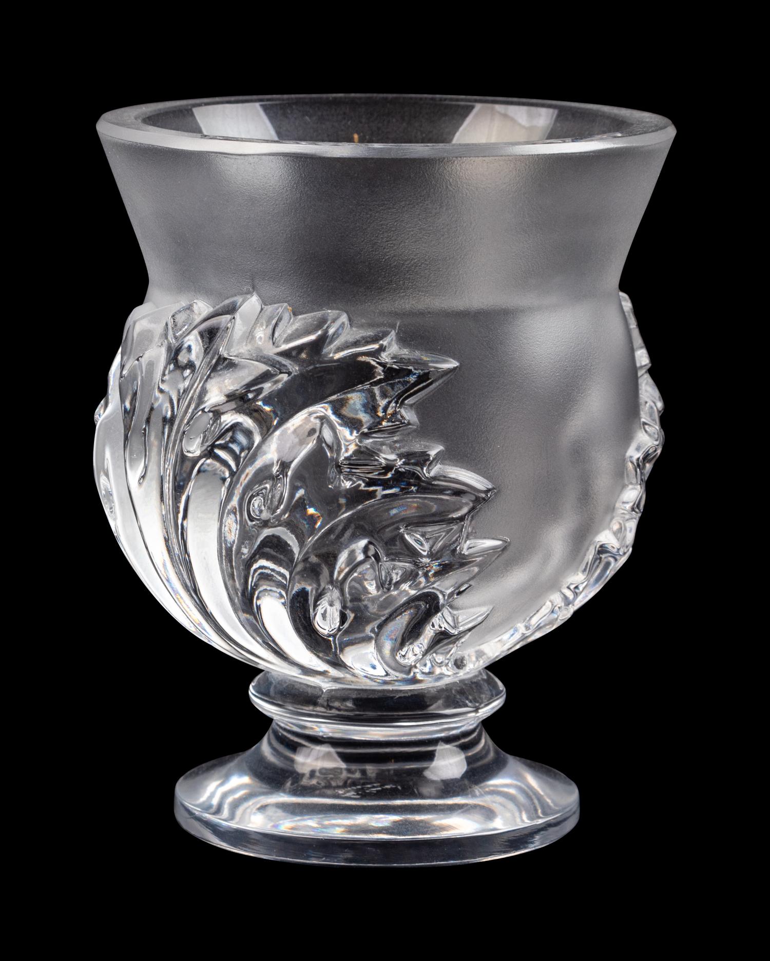 A Lalique Frosted Glass Vase