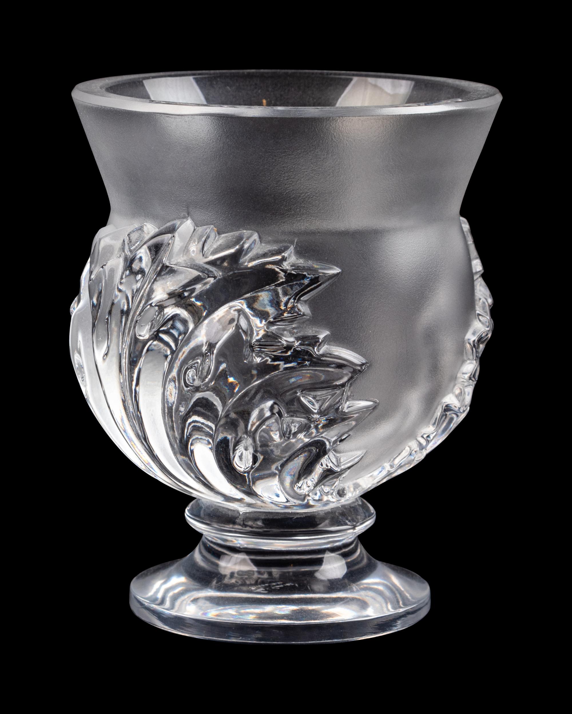 A Lalique Frosted Glass Vase
