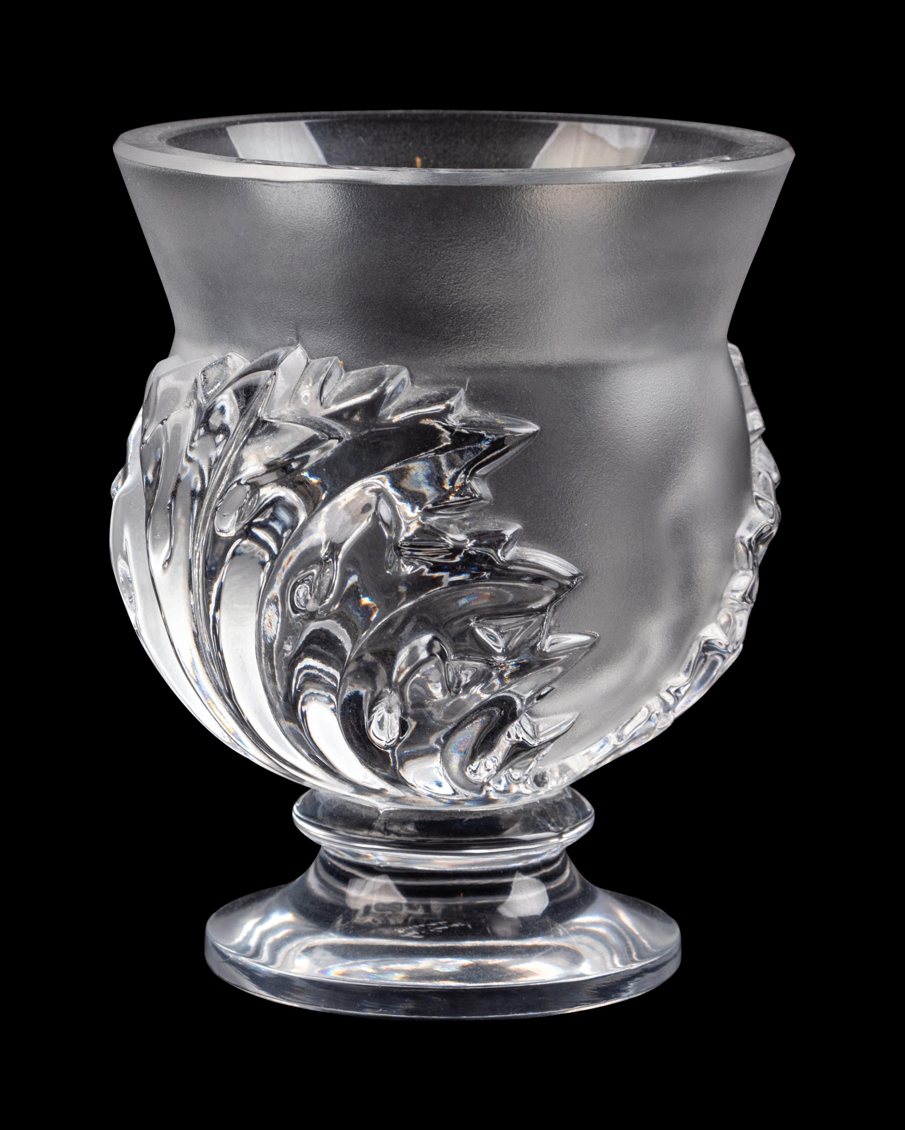 A Lalique Frosted Glass Vase