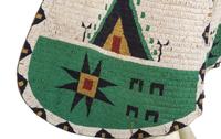 Beaded Hermann Heiser Batwing Chaps, with American Flags