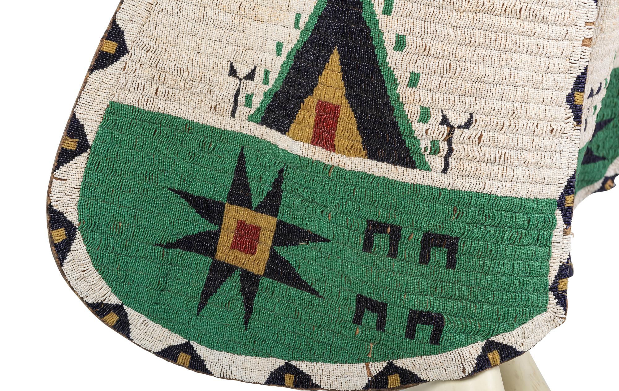 Beaded Hermann Heiser Batwing Chaps, with American Flags