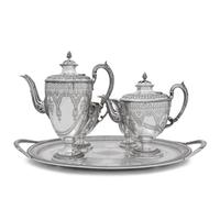 A Victorian Silver Tea and Coffee Service