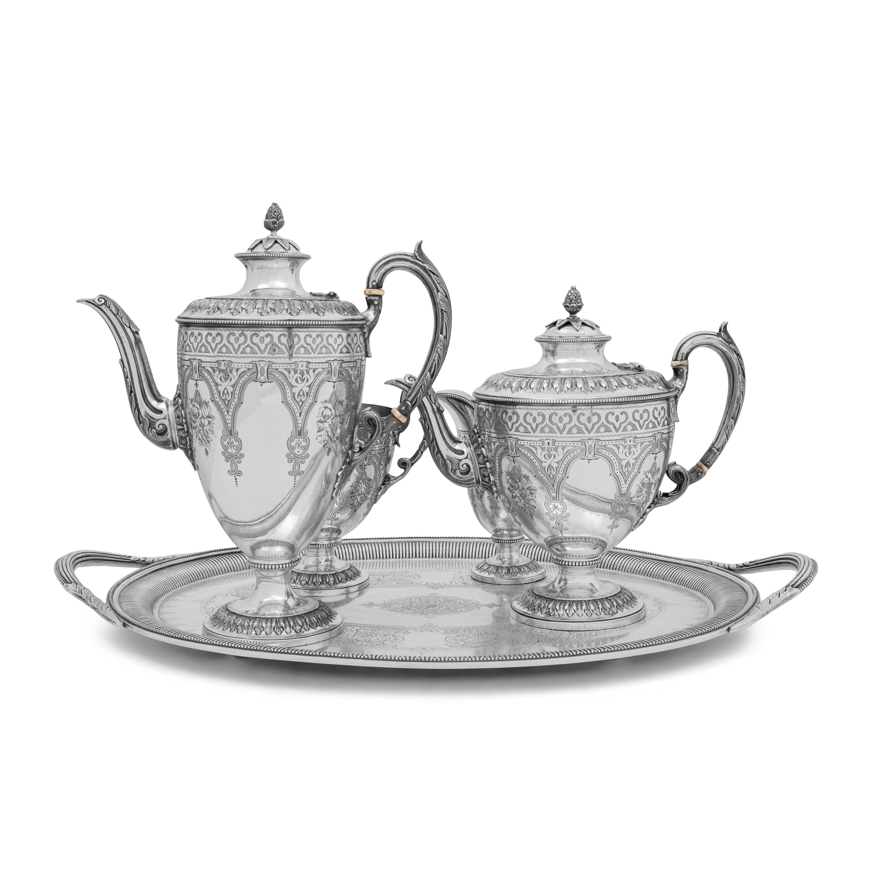 A Victorian Silver Tea and Coffee Service