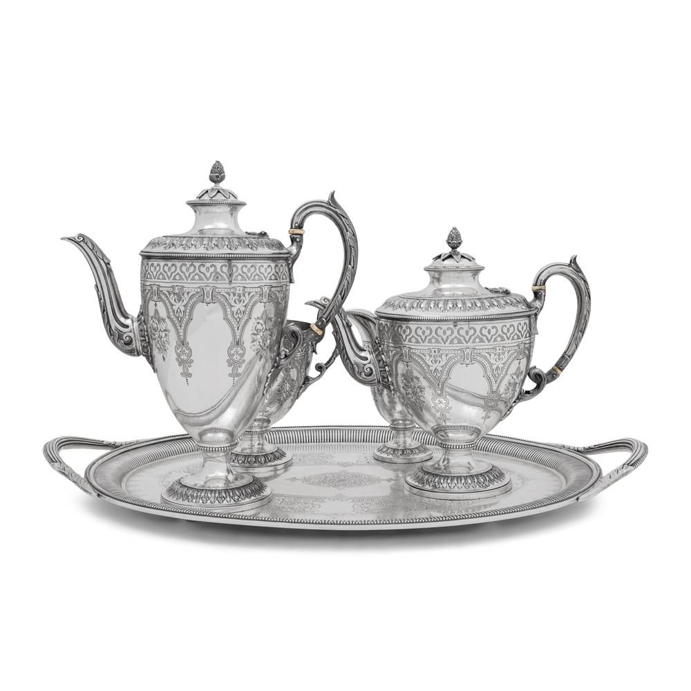 A Victorian Silver Tea and Coffee Service