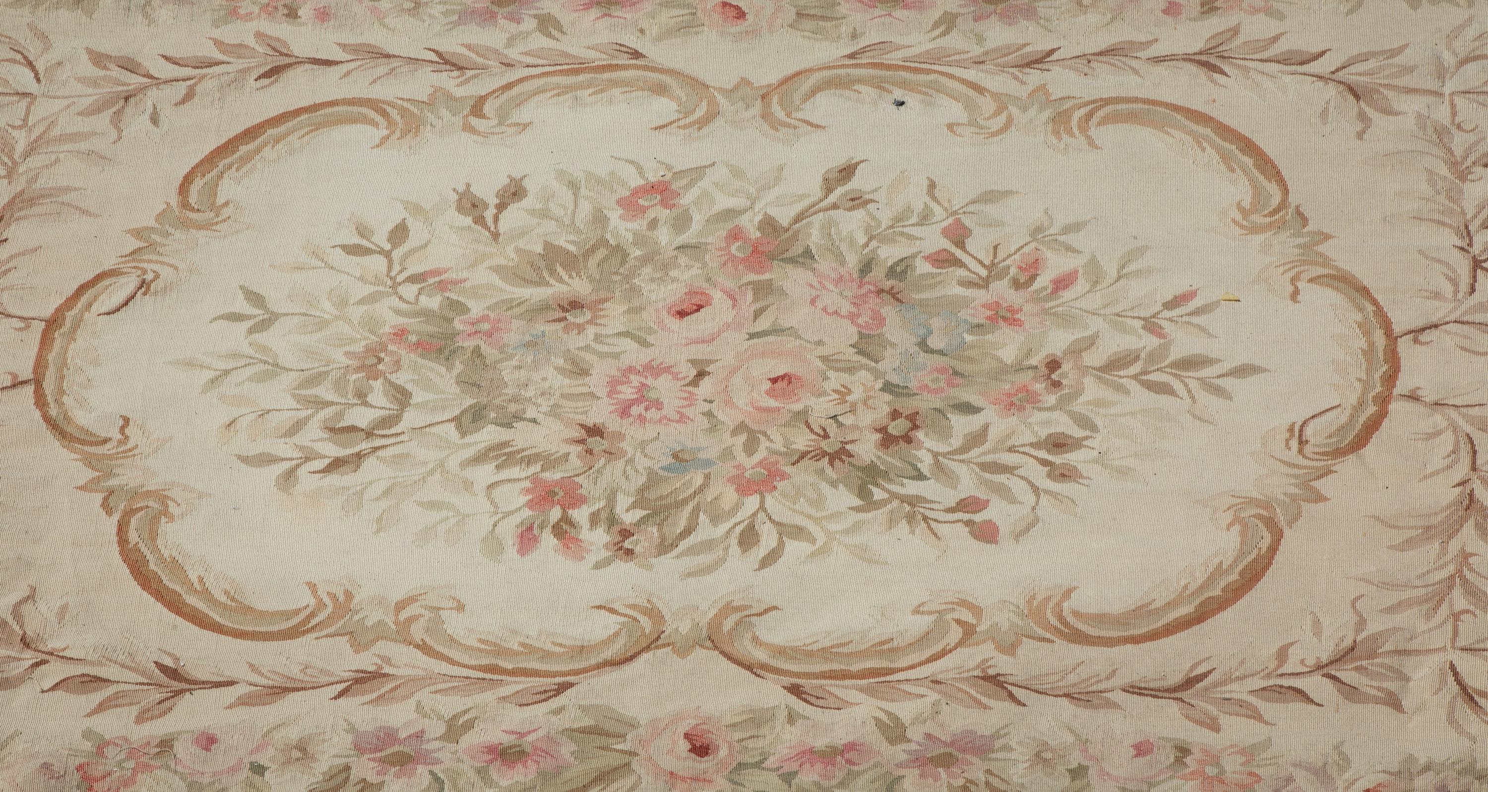 An Aubusson Style Wool Carpet