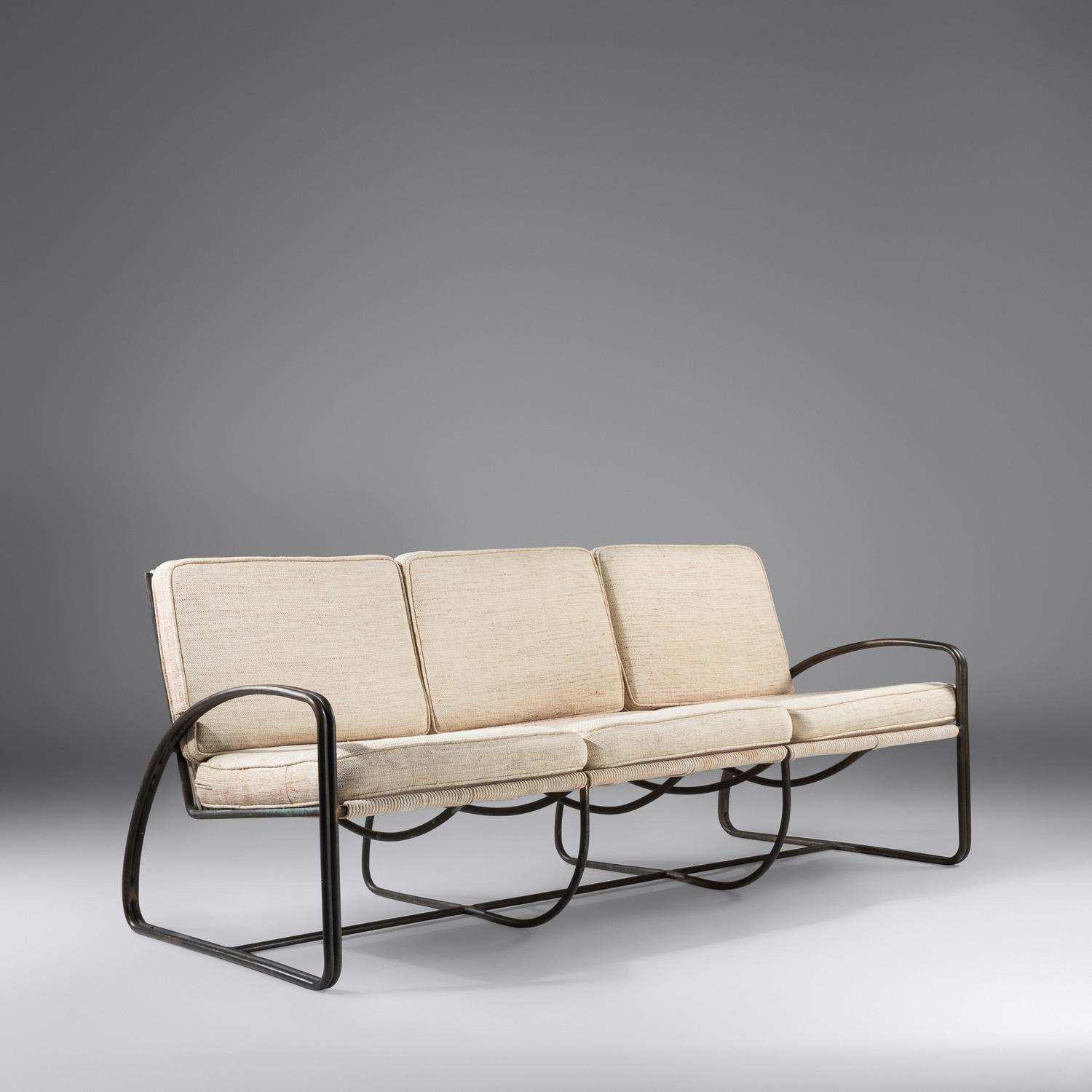 Three-Seat Sofa, c. 1970 Brown Jordan, USA