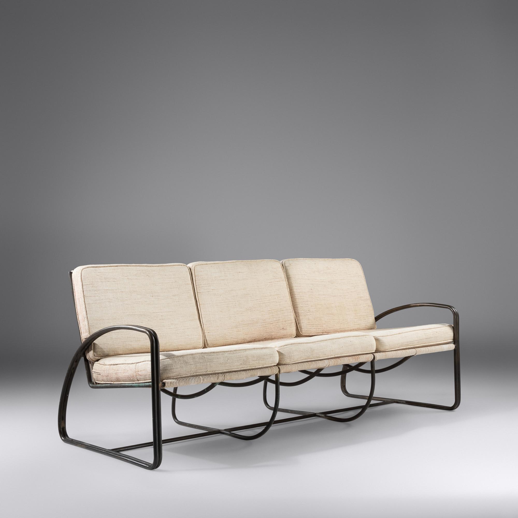 Three-Seat Sofa, c. 1970 Brown Jordan, USA