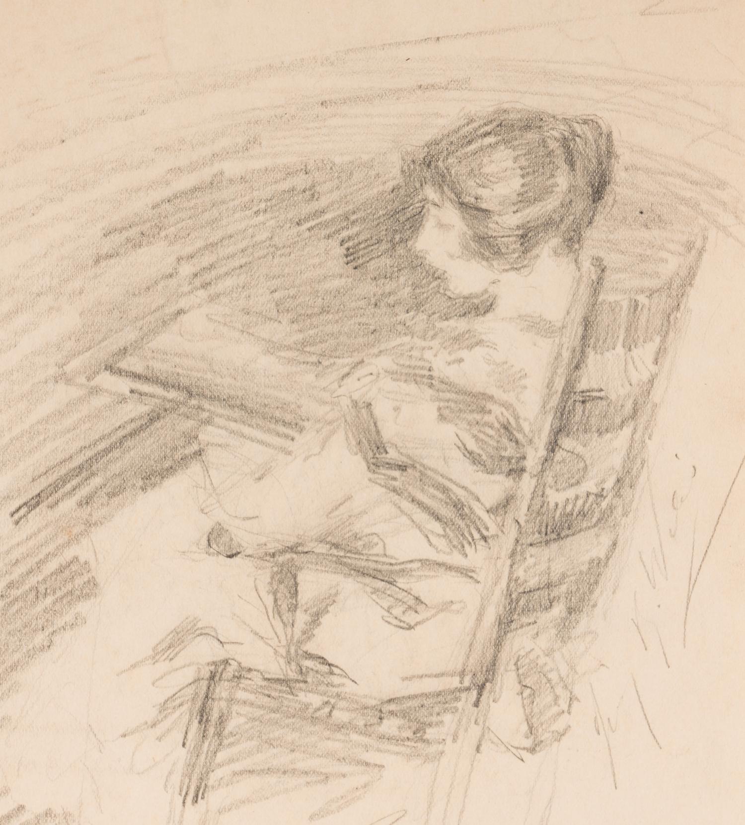 Lady at a Fireplace