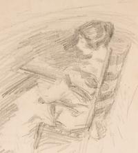 Lady at a Fireplace
