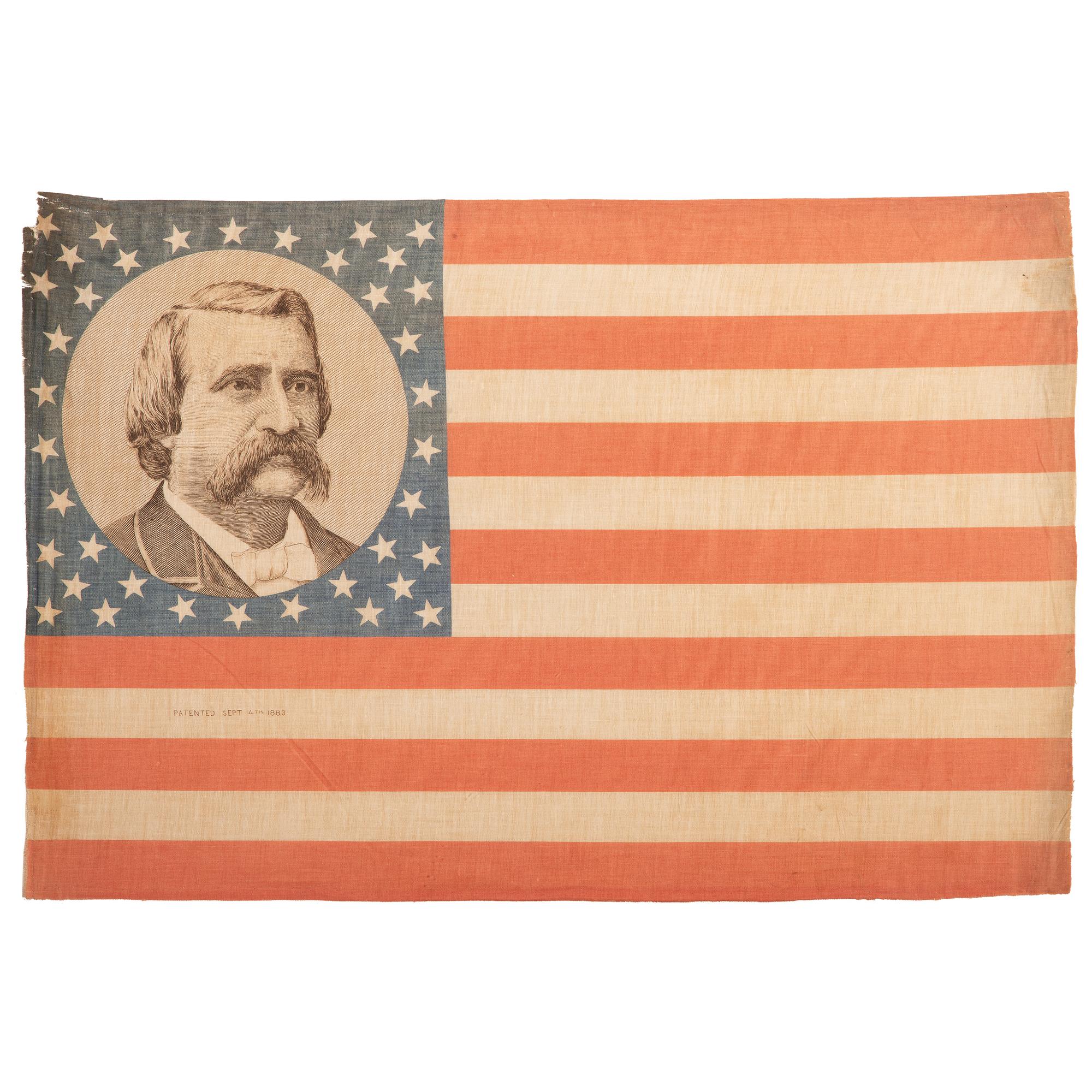 Blaine & Logan, Pair of 1884 Campaign Flags