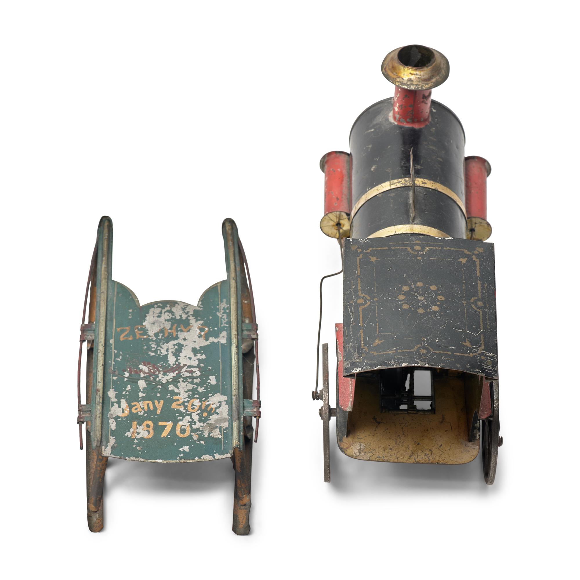 Two Painted Tin Toys