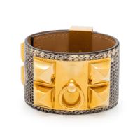 Hermès, Collier de Chien Bracelet in Salvator Lizard