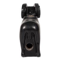 Carved Blackstone Figural Pipe Bowl, Ram