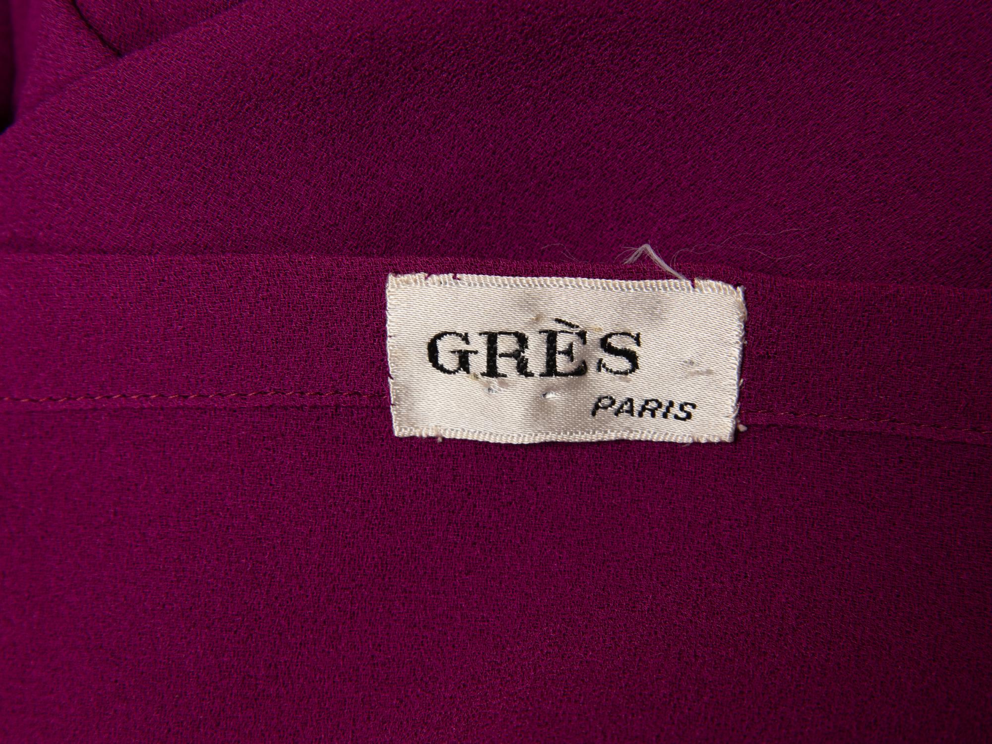 Madame Grès, Draped Silk Ensemble, 1970s
