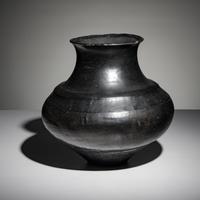 Santa Clara Blackware Pottery Jar