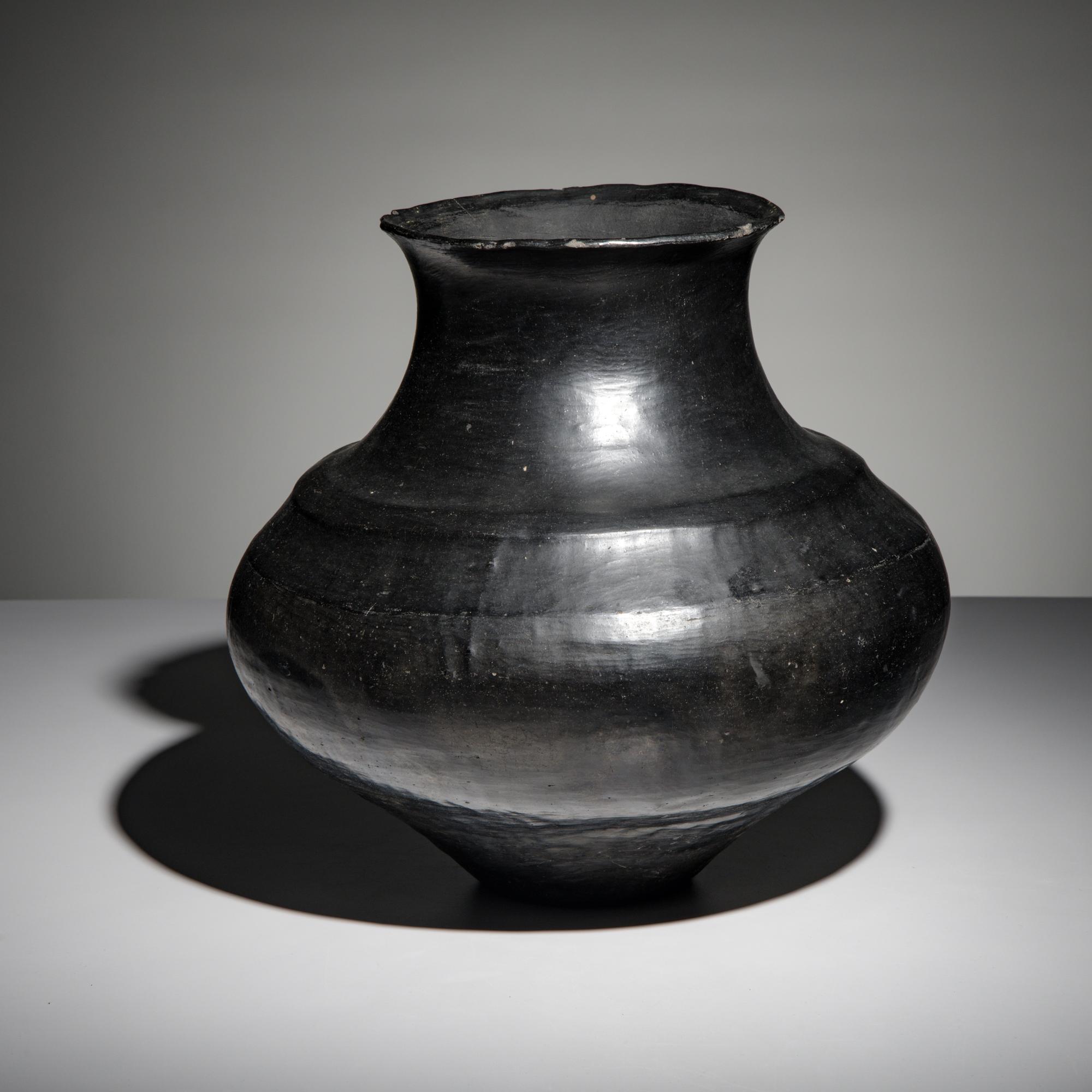 Santa Clara Blackware Pottery Jar