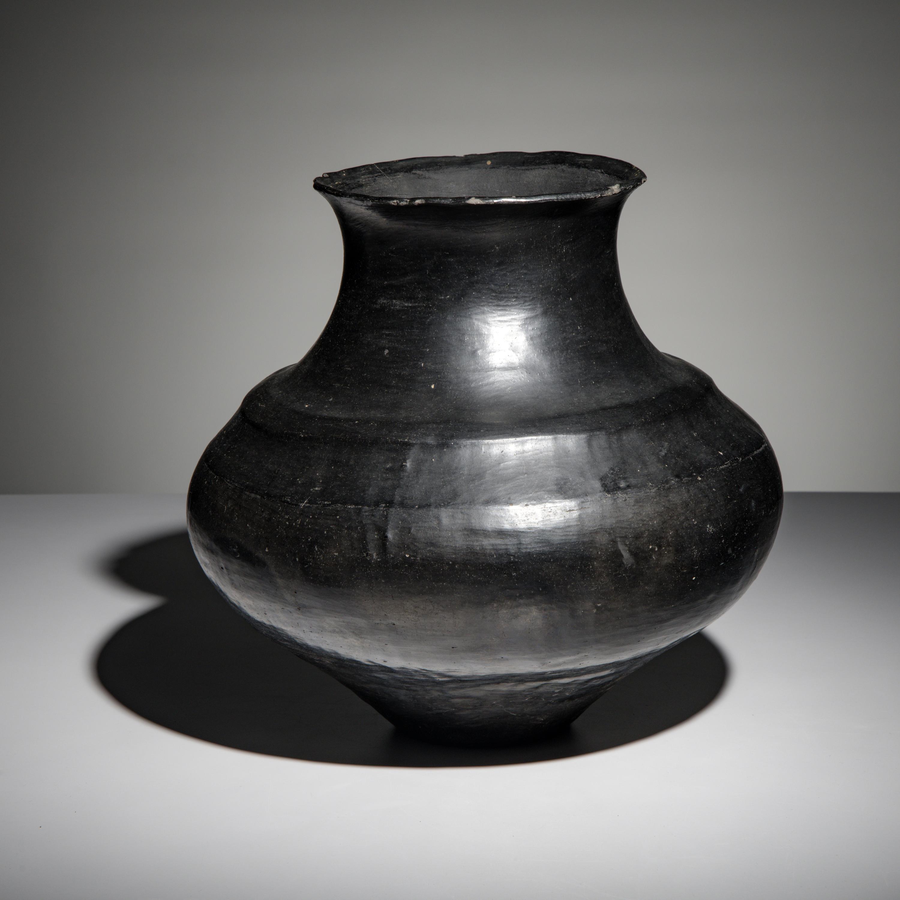 Santa Clara Blackware Pottery Jar