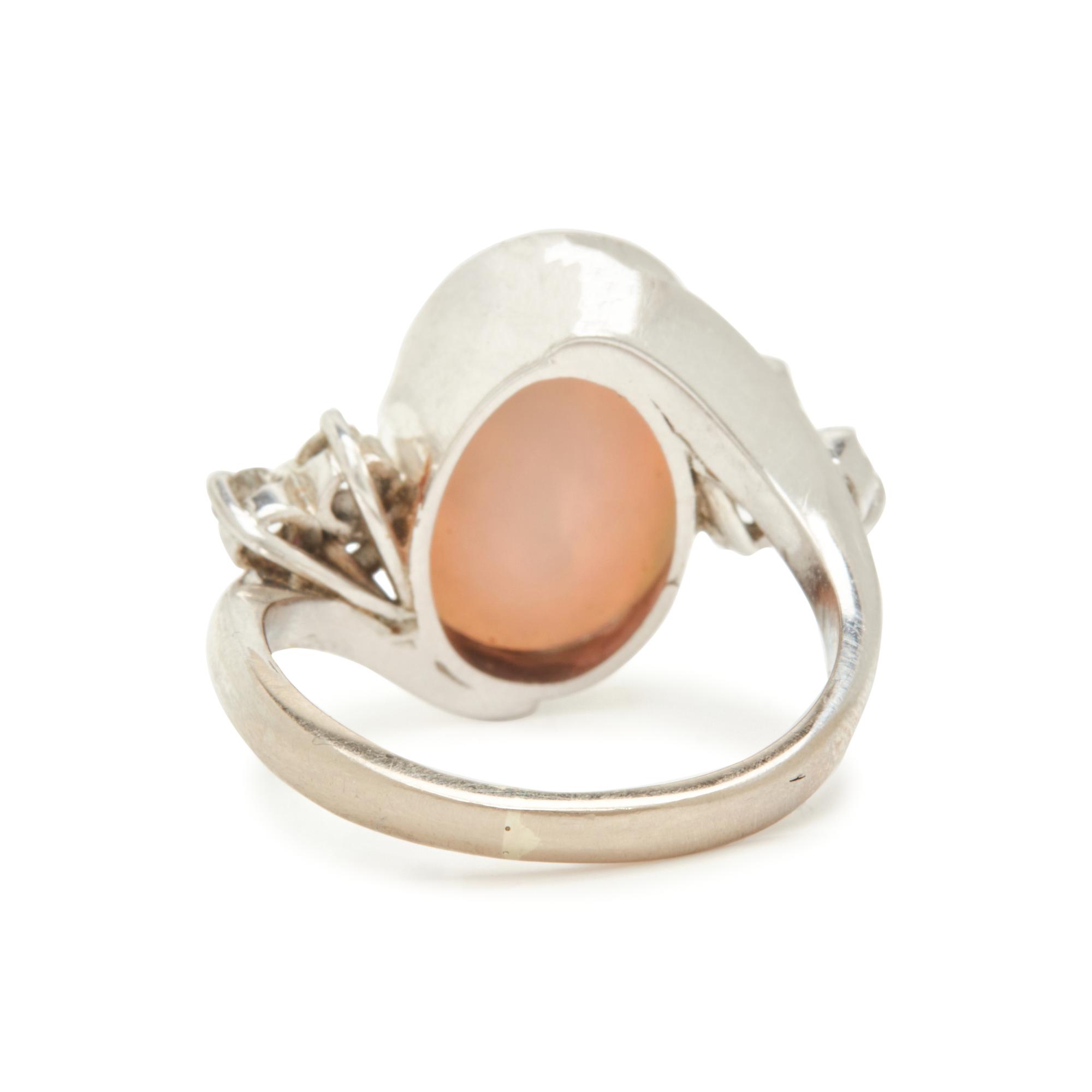 COLLECTION OF WHITE GOLD, DIAMOND, AND OPAL JEWELRY