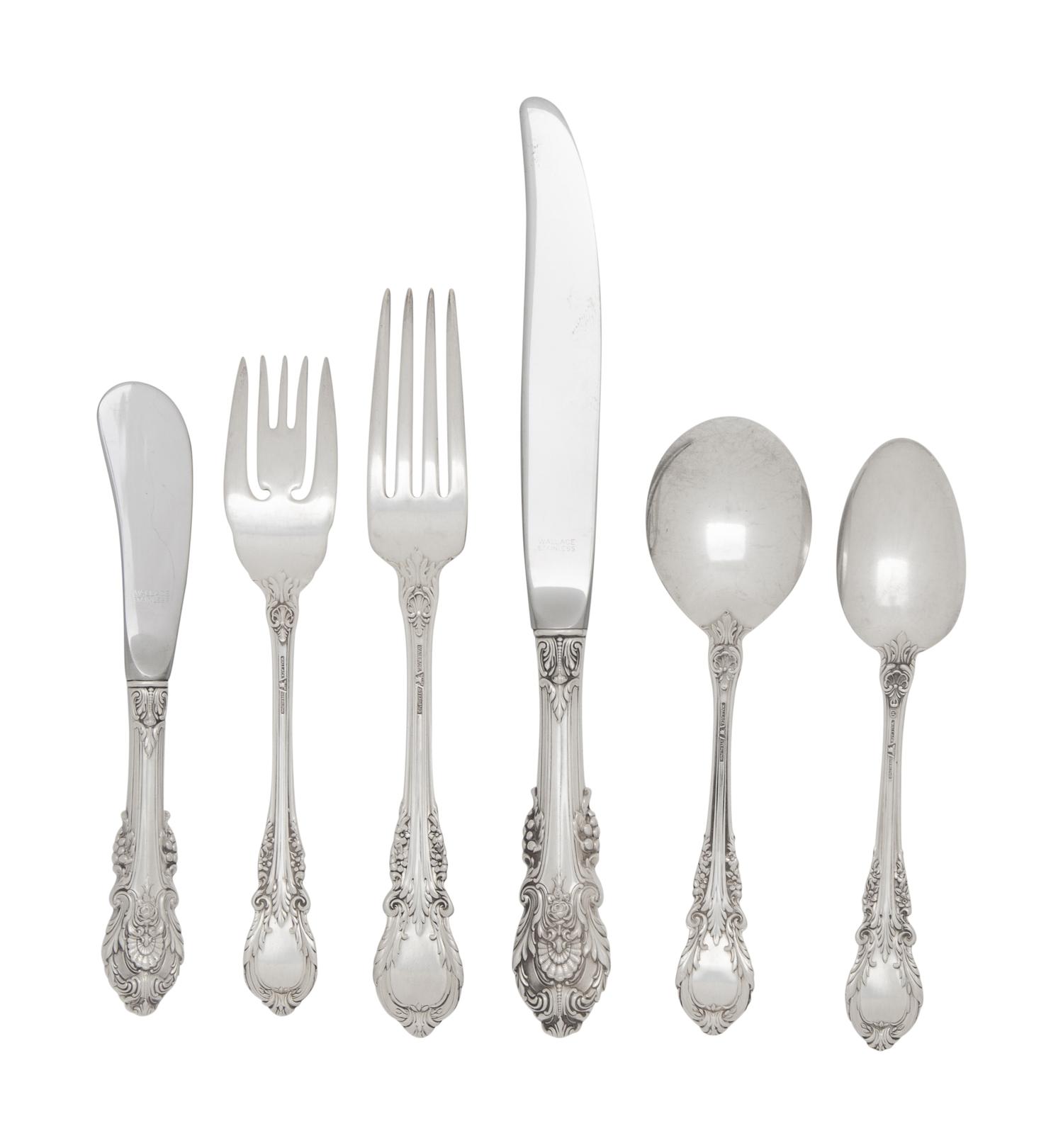 An American Silver Flatware Service