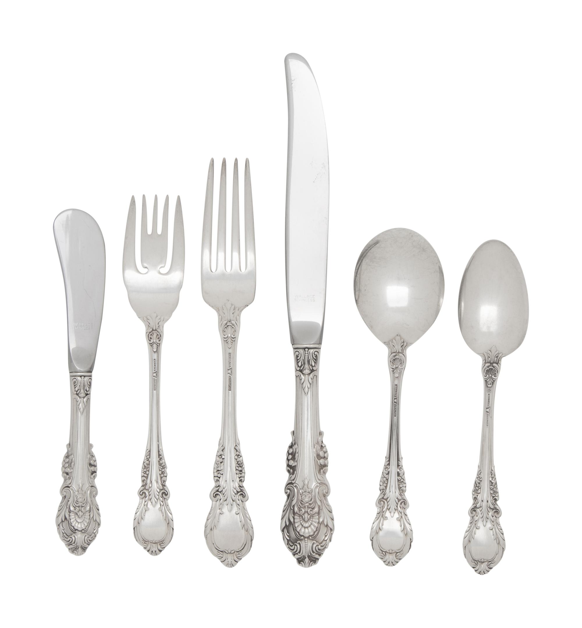 An American Silver Flatware Service