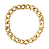 Convertible Yellow Gold Curb Link Necklace