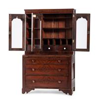 A Classical Mahogany Secretary Bookcase