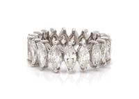 A Platinum and Diamond Eternity Band, 5.40 dwts.