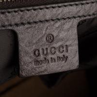 A Gucci Brown Leather Tote Bag, 16.5" x 11" x 5".