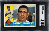 A 1960 Topps Sandy Koufax Baseball Card No. 343 (SGC 4.5 VG/EX+)