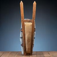Cheyenne Child's Beaded Buffalo Hide Cradle